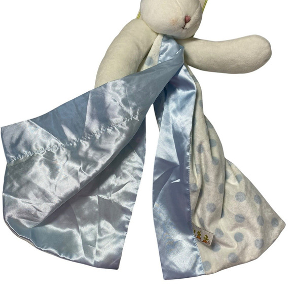 Bunnies by the Bay Lovey NEW Security Blanket Plush Stuffed Rabbit Carrots Baby - Picture 9 of 12